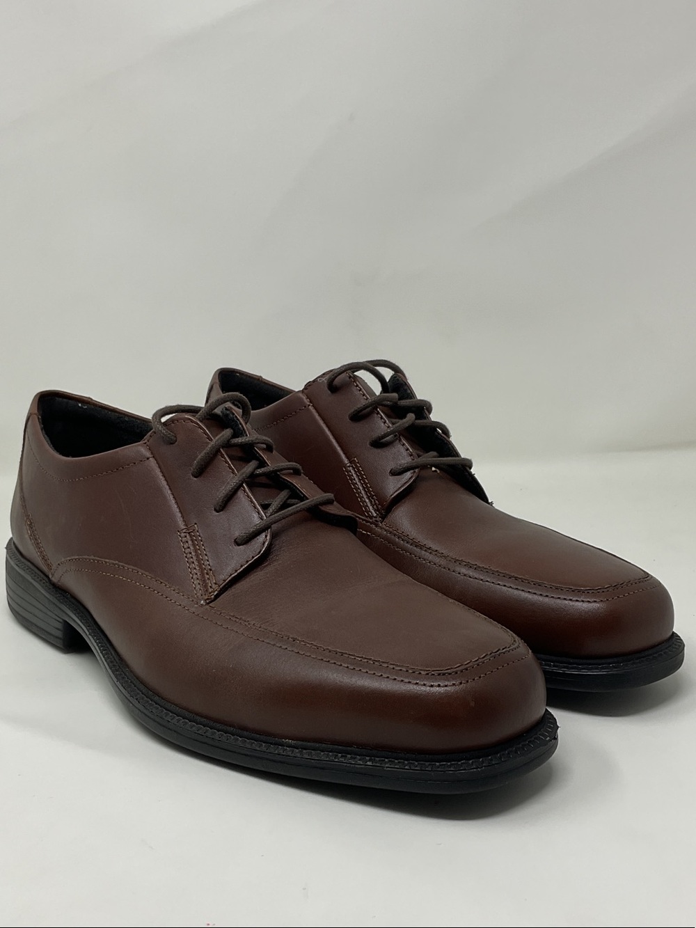 Bostonian Men’s Brown Leather Lace-Up Derby Shoes Size 10.5